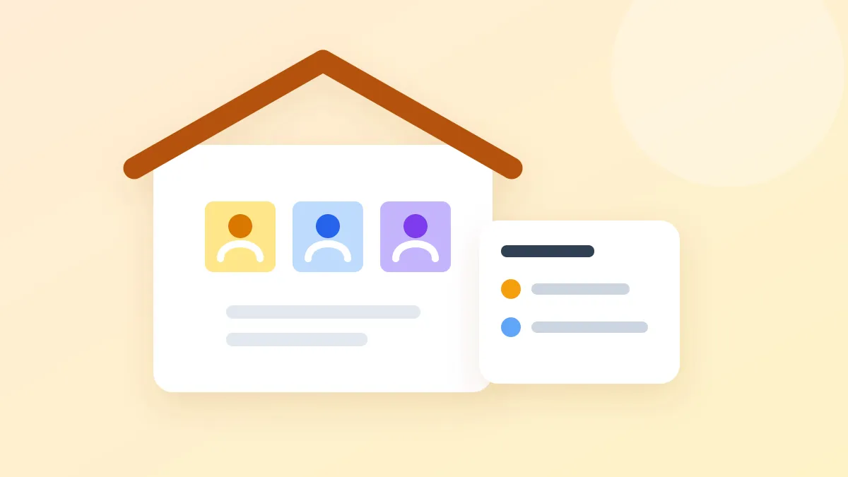 An apartment and a shared household bill